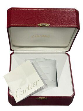 Cartier COWA0043 Vintage Watch Box in Red Leather/All White Interior